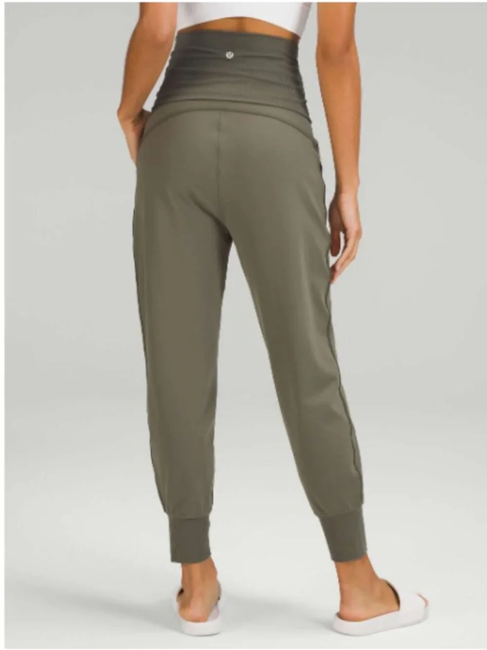 Lululemon Align Super-High-Rise Ribbed-Waist Jogger Size 14 in Carob Brown EUC